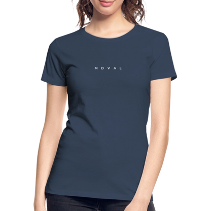 Mittelalter Shirt MDVAL Logo I tight fit I Damen - Navy