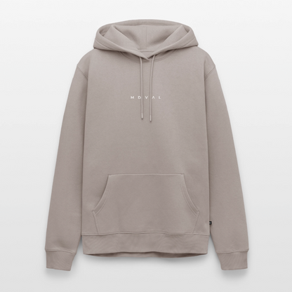 NEUES PROD Männer Premium Hoodie Logo Front - Taupe