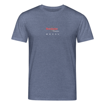 Geschichtsfenster Mittelalter Shirt | Heiliger Georg Bio Shirt - Dunkelblau meliert