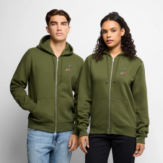 NEUES PROD ZIPPER HERREN Tjostender Hase - Khaki