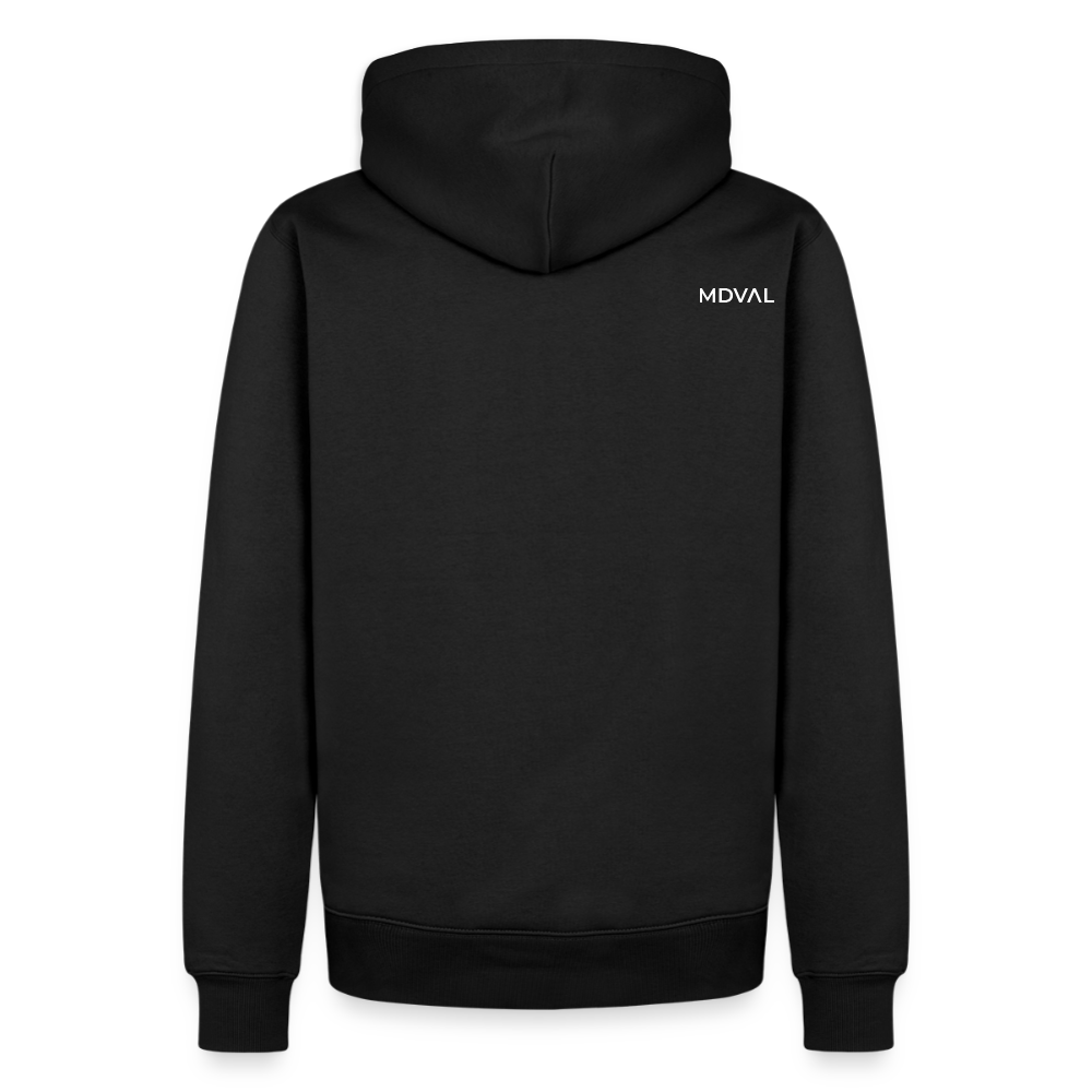 Mittelalter Tiere Hoodie | Tjostender Hase - Schwarz