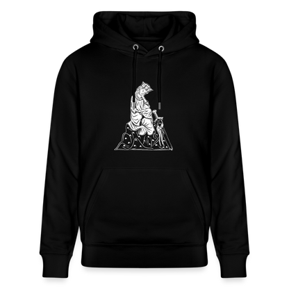 Mittelalterlicher Codex I Walther von der Vogel I front I Bio-Hoodie - Schwarz