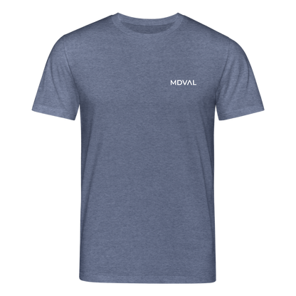 Mittelalterlicher Codex Shirt Oswald von Wolkenstein I dunkel - Dunkelblau meliert