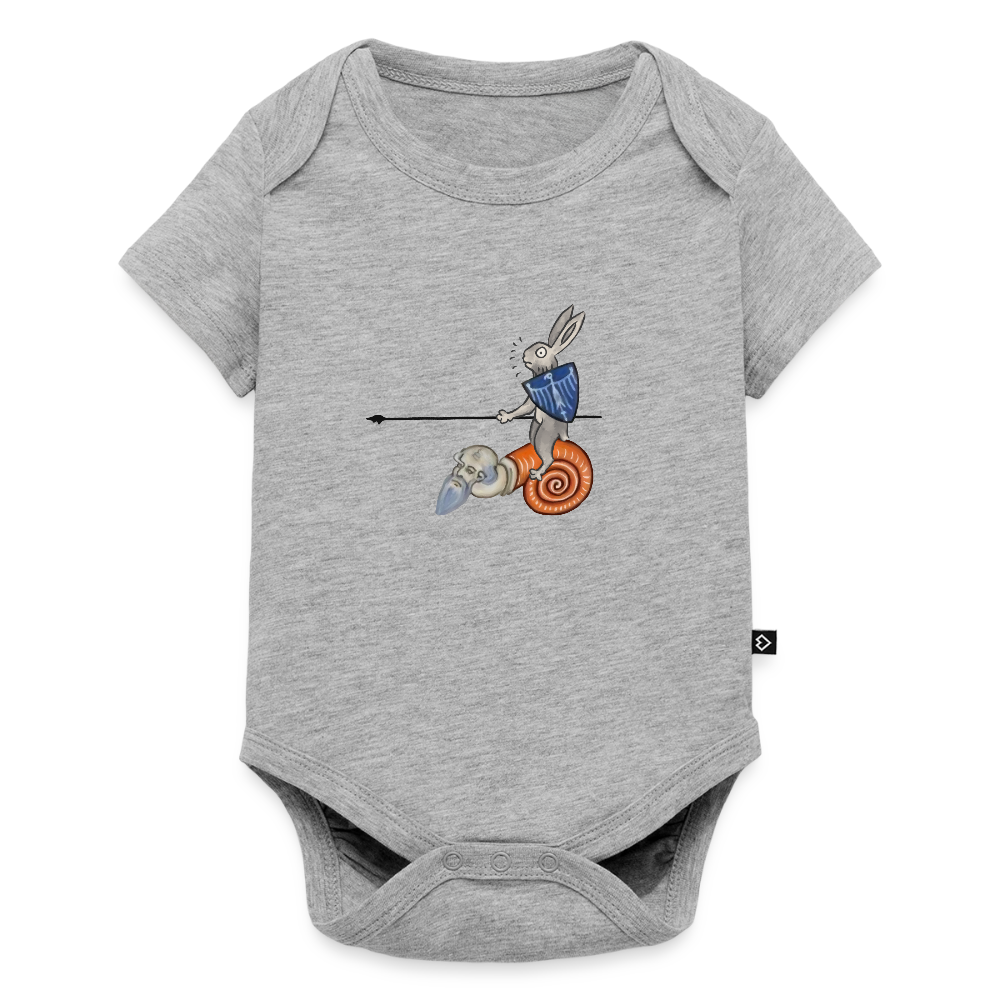 Honti Baby Hase Body - Grau meliert