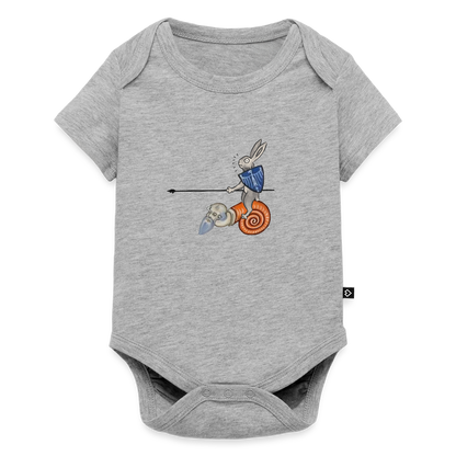 Honti Baby Hase Body - Grau meliert