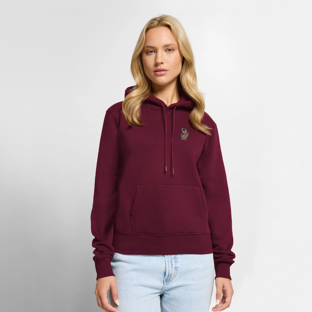 Mittelalter Hoodie | Kampfhühnchen - Burgunderrot