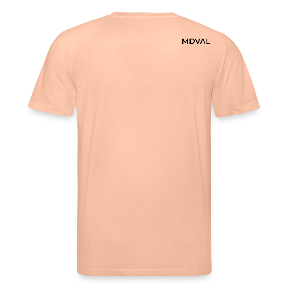 Templer Shirt | Siegel des Templerordens "Zwei Reiter auf einem Pferd" | hell | Bio-Shirt - Pfirsich