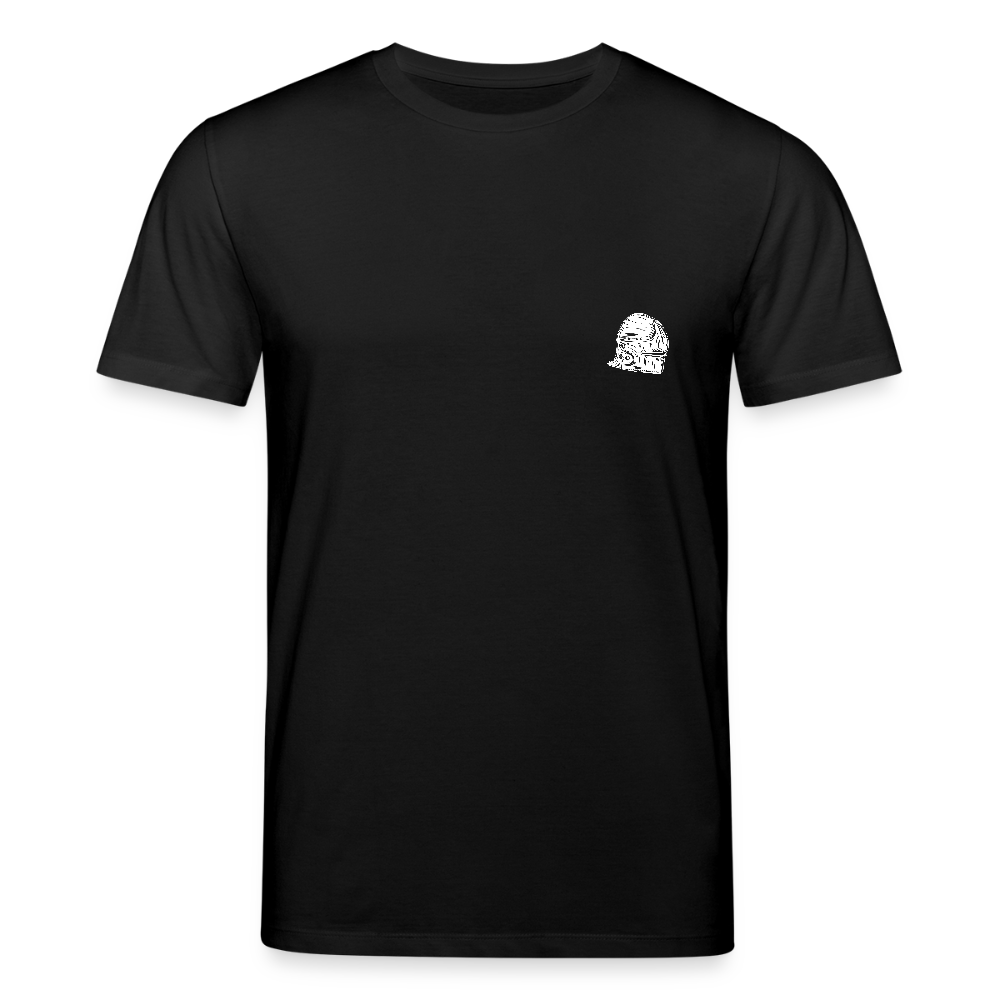 Mittelalterlicher Helm T-Shirt I "Schaller" I Spätmittelalter I dunkel I Bio-Shirt - Schwarz