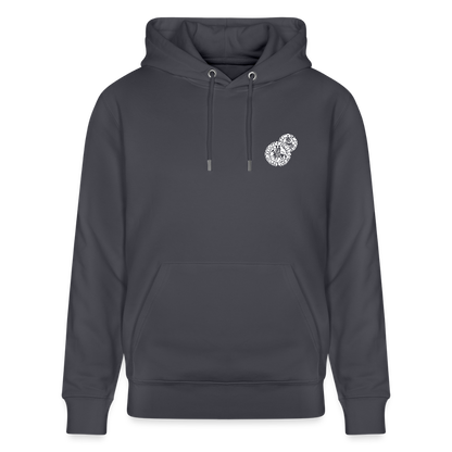 Templerhoodie | Siegel des Templerordens "Zwei Reiter auf einem Pferd" | dunkel | Bio Hoodie - Indigoblau