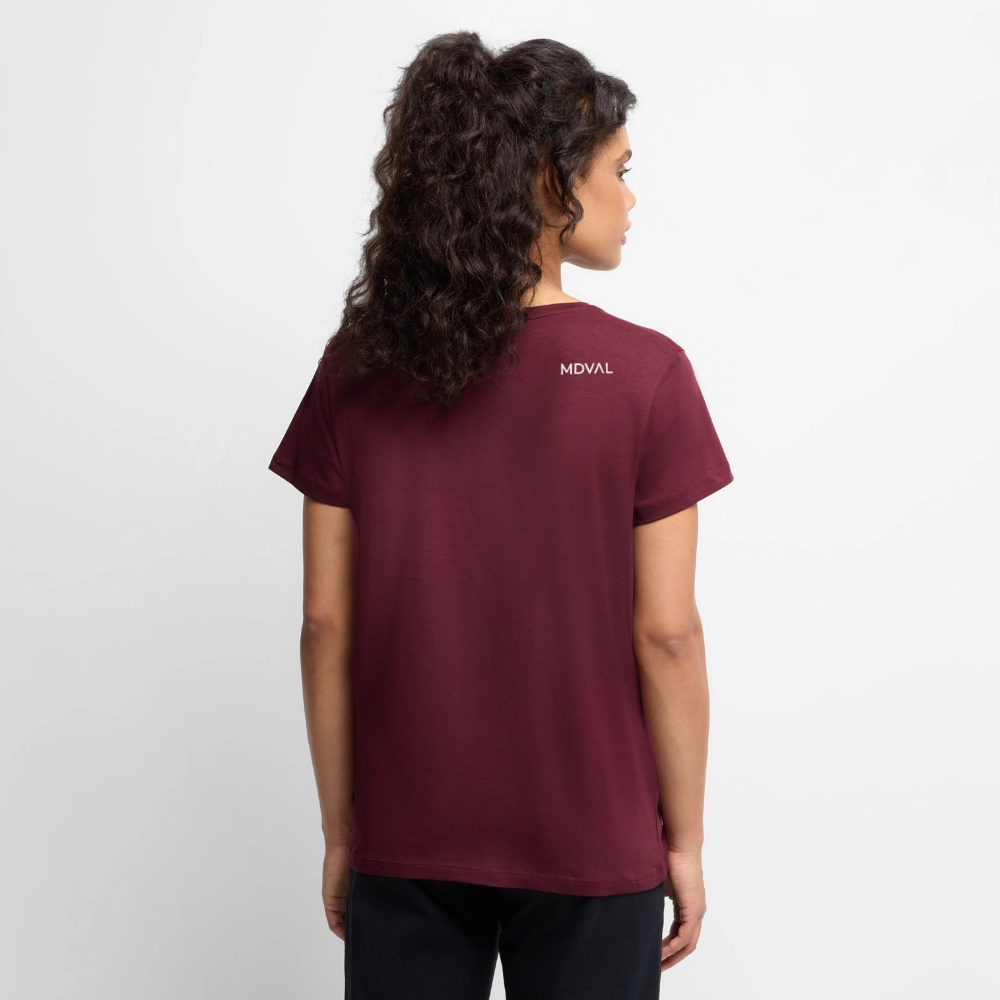 NEUES PROD Bio-Shirt Damen Schaller - Burgunderrot