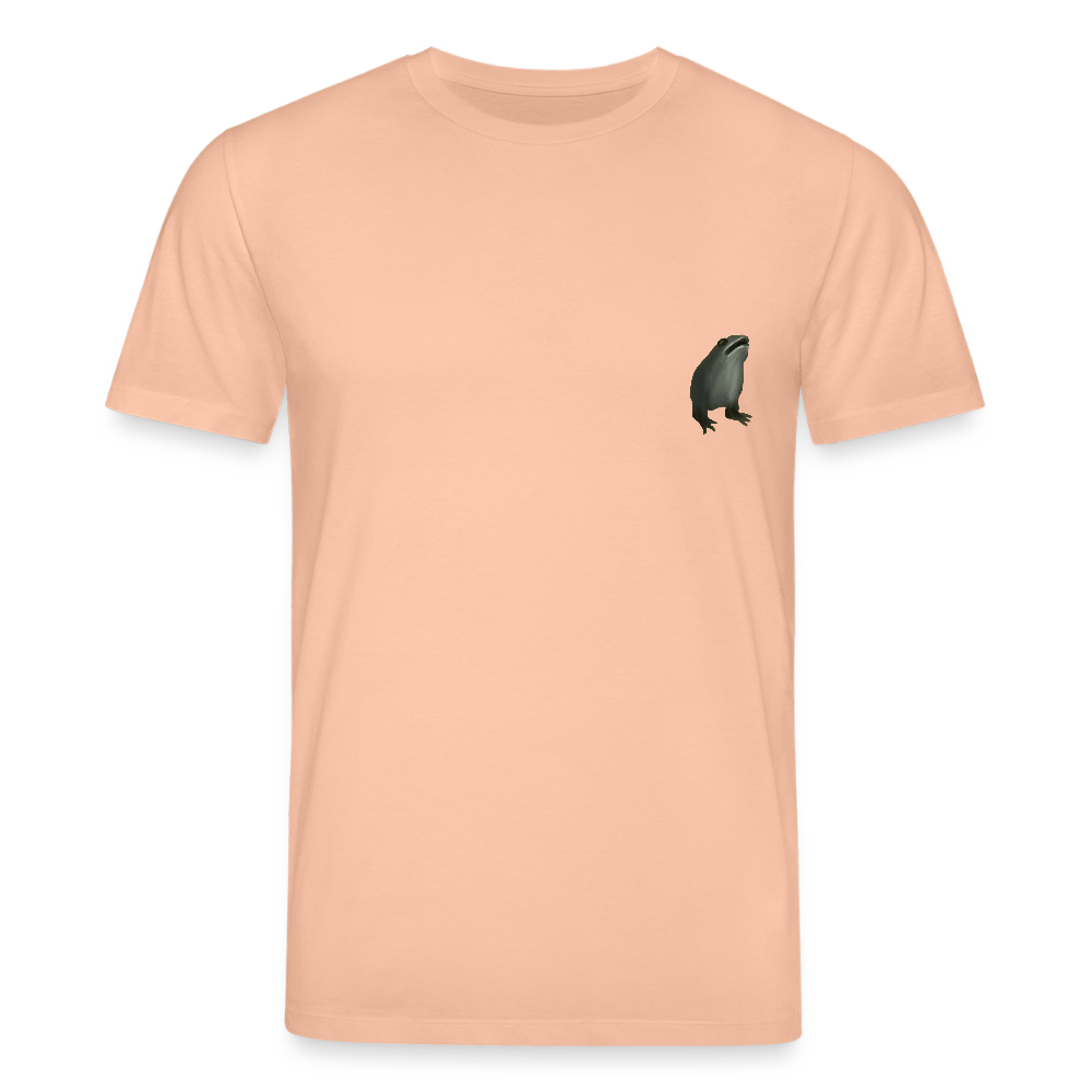Mittelalterliche Tiere T-Shirt I "Frosch ohne Arme" I hell I Bio-Shirt - Pfirsich