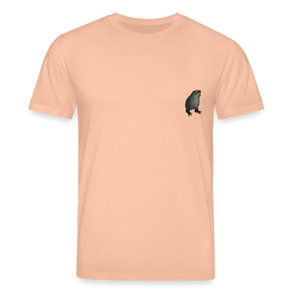 Mittelalterliche Tiere T-Shirt I "Frosch ohne Arme" I hell I Bio-Shirt - Pfirsich