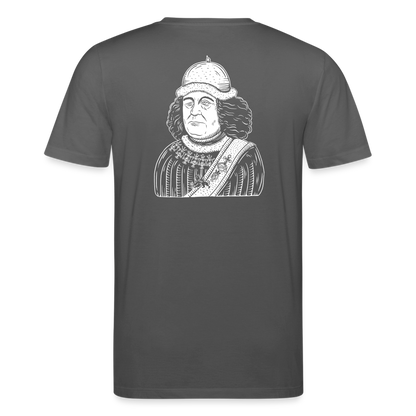 Mittelalterlicher Codex Shirt Oswald von Wolkenstein I dunkel - Anthrazit