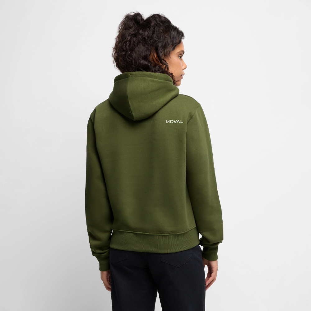 NEUES PROD FRAUEN HOODIE Langes Swertt - Khaki