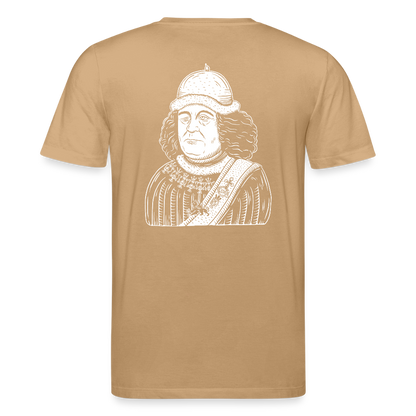 Mittelalterlicher Codex Shirt Oswald von Wolkenstein I dunkel - Karamell 