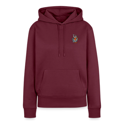 Mittelalter Hoodie | Kampfhühnchen - Burgunderrot