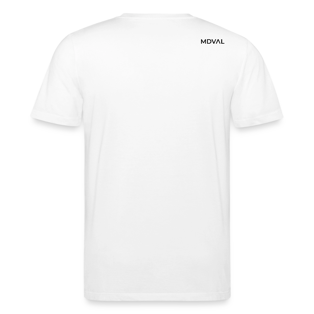 Templer Shirt | Siegel des Templerordens "Zwei Reiter auf einem Pferd" | hell | Bio-Shirt - Weiß