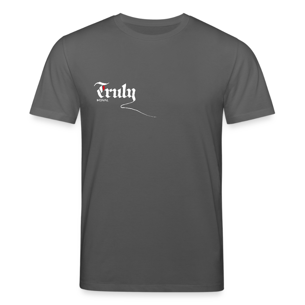 Mittelalter T-Shirt Kalligraphie Textura I dunkel - Anthrazit