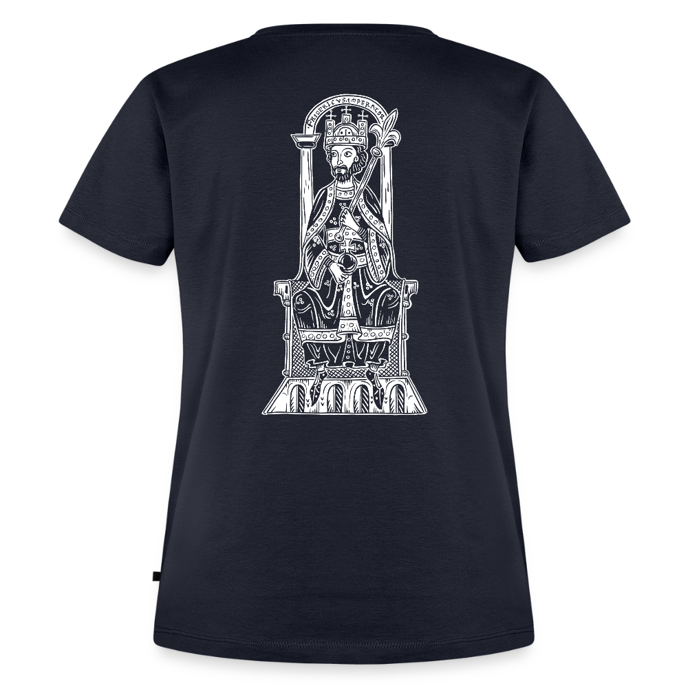 NEUES PROD Bio-Shirt Damen Friedrich I. Barbarossa - Navy