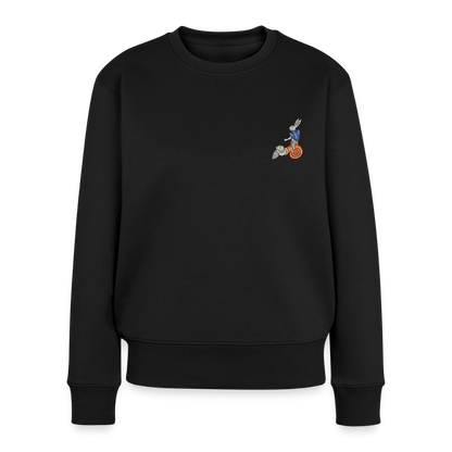 Mittelalter Tiere Pullover I Tjostender Hase - Schwarz