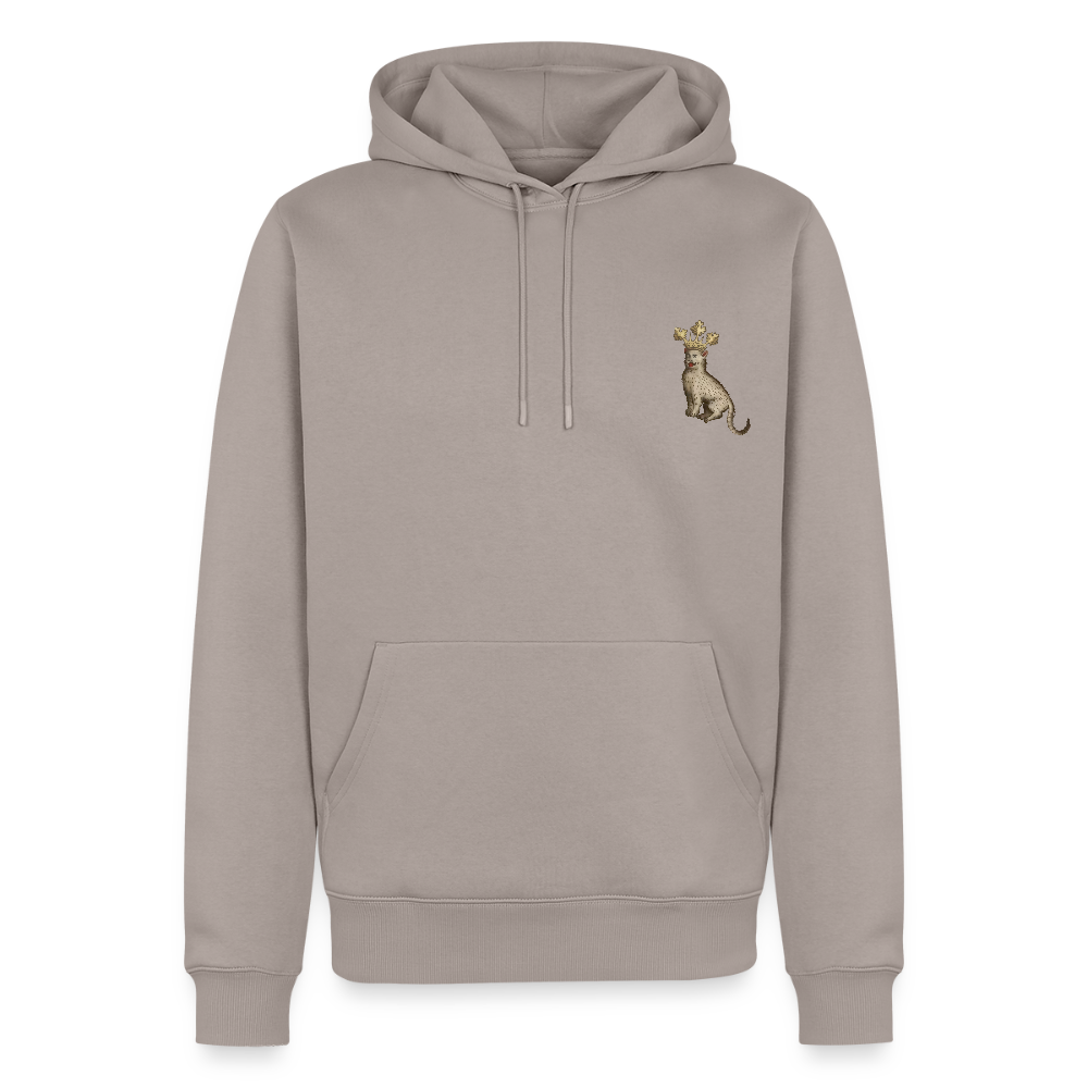 NEUES PROD Männer Premium Hoodie Königskatze - Taupe