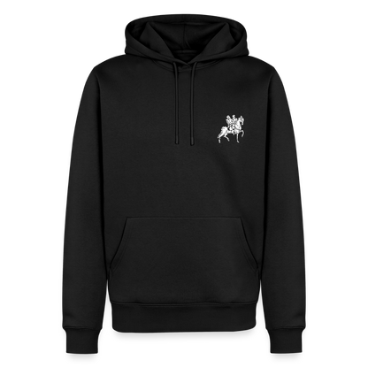 NEUES PROD Männer Premium Hoodie Templer Zwei Reiter - Schwarz