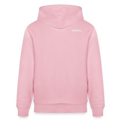 Mittelalterlicher Codex I Walther von der Vogel I front I Bio-Hoodie - Hellrosa