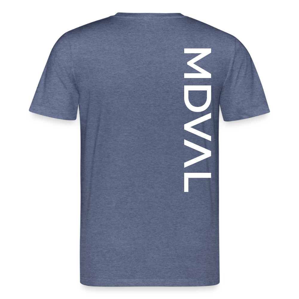 Mittelalter Shirt MDVAL Logo MASSIVE I Unisex - Dunkelblau meliert