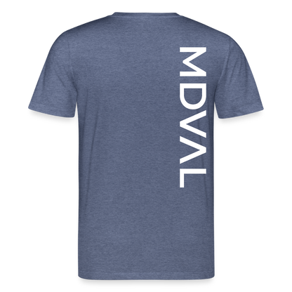 Mittelalter Shirt MDVAL Logo MASSIVE I Unisex - Dunkelblau meliert