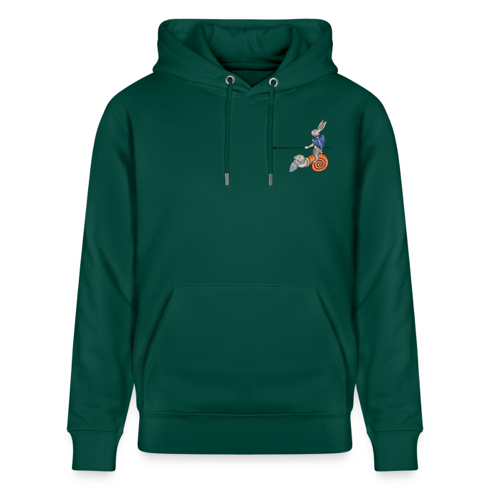 Mittelalterliche Tiere T-Shirt "Tjostender Hase" I Bio-Hoodie - Forest