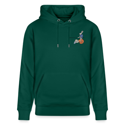 Mittelalterliche Tiere T-Shirt "Tjostender Hase" I Bio-Hoodie - Forest