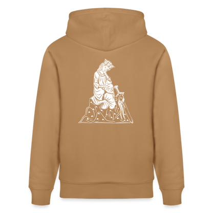Mittelalterlicher Codex I Walther von der Vogelweide I Bio-Hoodie - Latte