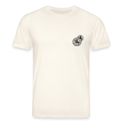 Templer Shirt | Siegel des Templerordens "Zwei Reiter auf einem Pferd" | hell | Bio-Shirt - Naturweiß 