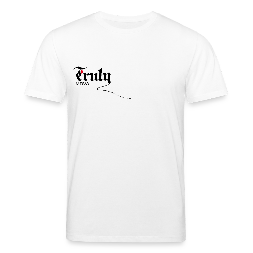 Mittelalter T-Shirt Kalligraphie Textura I hell - Weiß
