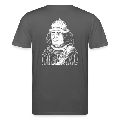 Mittelalterlicher Codex Shirt Oswald von Wolkenstein I dunkel - Anthrazit