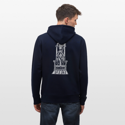Friedrich I. Barbarossa (weißer Print hinten) I Mittelalter Hoodie - Navy