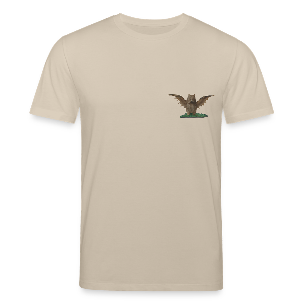 Mittelalterliche Tiere T-Shirt I "Biberfledermaus" I hell I Bio-Shirt - Beige