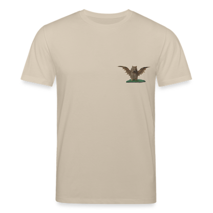 Mittelalterliche Tiere T-Shirt I "Biberfledermaus" I hell I Bio-Shirt - Beige