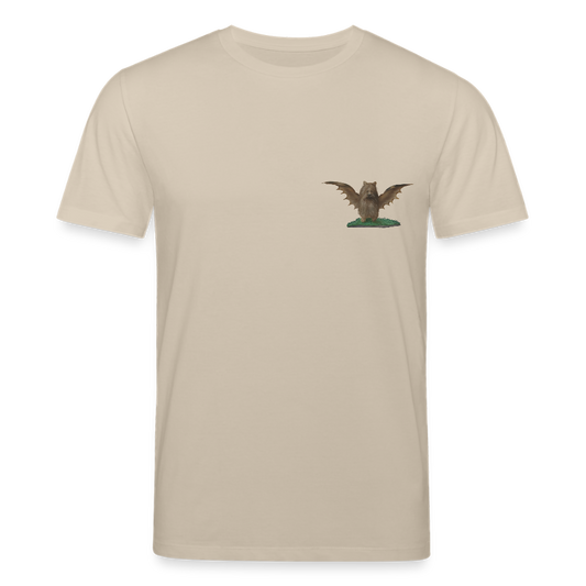 Mittelalterliche Tiere T-Shirt I "Biberfledermaus" I hell I Bio-Shirt - Beige