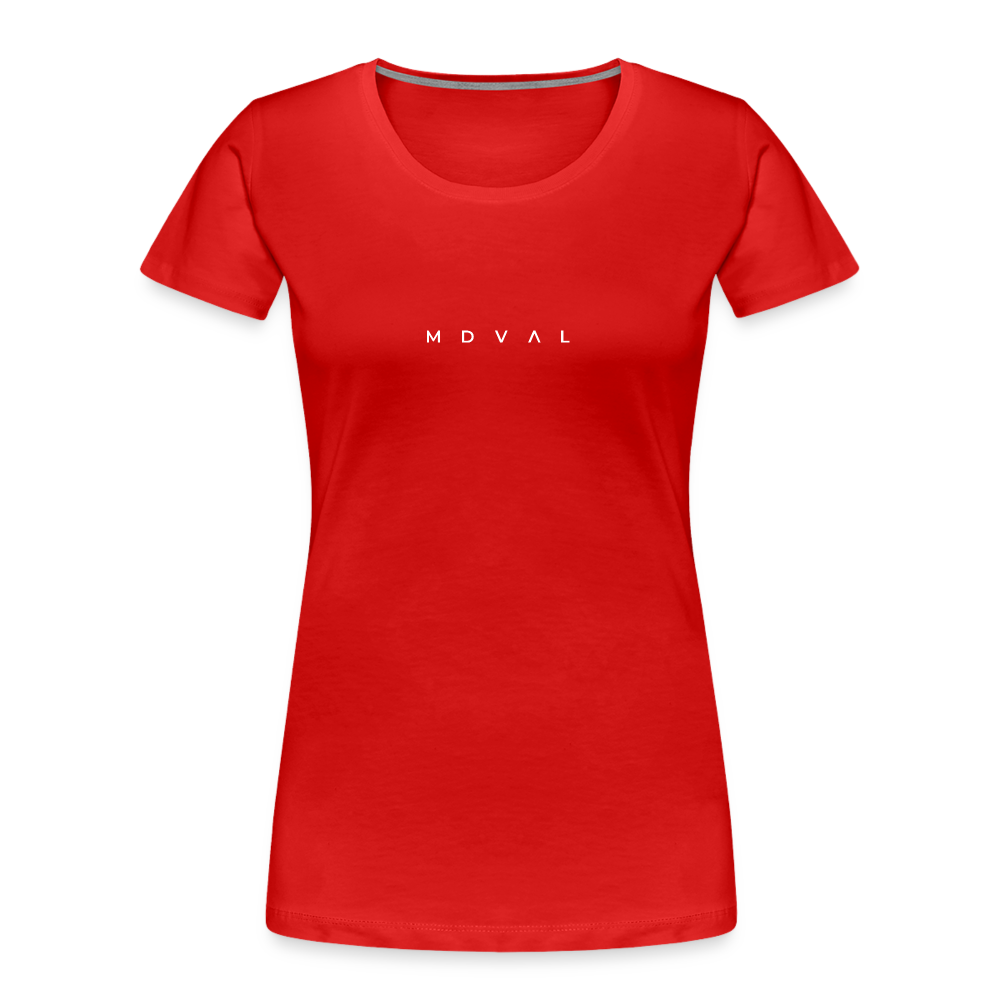 Mittelalter Shirt MDVAL Logo I tight fit I Damen - Rot