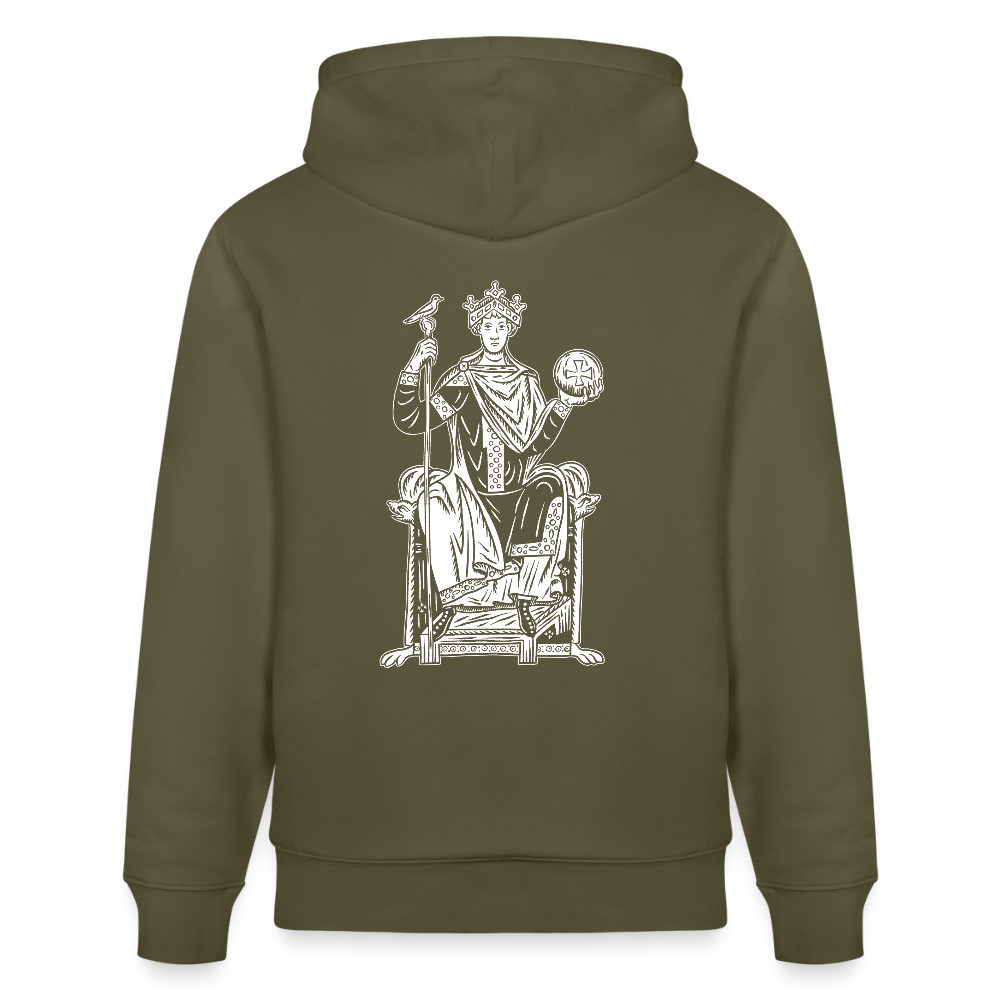 Mittelalterliche Quelle Kaiser Otto III I Bio-Hoodie - Khaki Grün