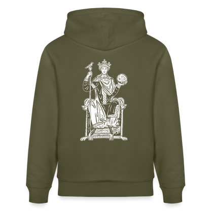 Mittelalterliche Quelle Kaiser Otto III I Bio-Hoodie - Khaki Grün