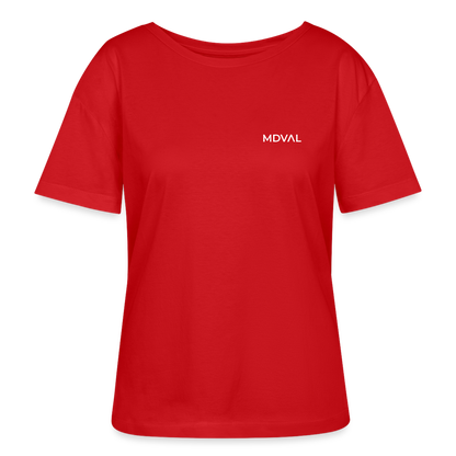 Mittelalter Shirt MDVAL Logo MASSIVE I Damen - Rot
