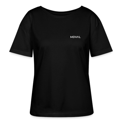 Mittelalter Shirt MDVAL Logo MASSIVE I Damen - Schwarz