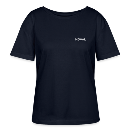 Mittelalter Shirt MDVAL Logo MASSIVE I Damen - Navy