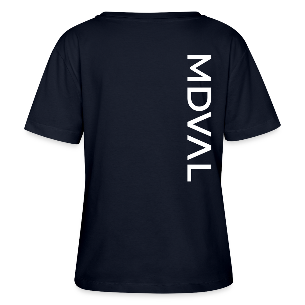 Mittelalter Shirt MDVAL Logo MASSIVE I Damen - Navy